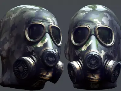 Helmet 3d model military combat Military Low-poly Low-poly  Low-poly 3D model 4