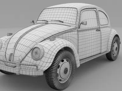 VW Beetle HDRI 3D model