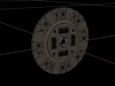 Clutch disc 3D model