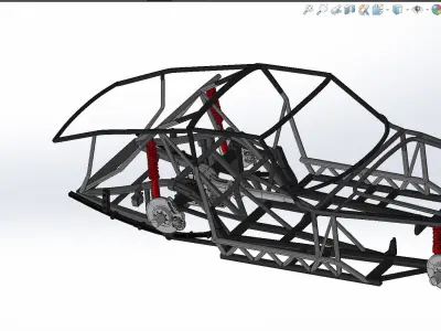 Ferrari 250 GTO Chassis Frame Undercarriage - Engine Pack Bundle 3D Model Collection