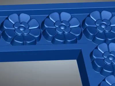 Flower Frame 3D print model