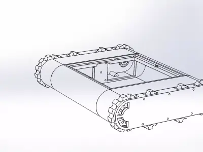 Printable Tank robot controlling arduino and raspberry pi  3D print model