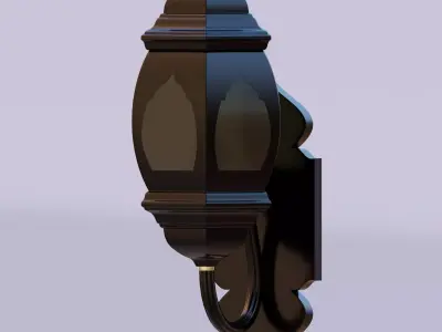 Arabic Metal Wall Sconce 3D model