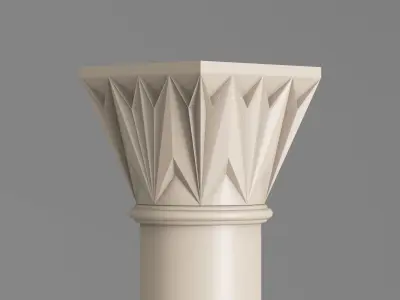 Classic Islamic Architectural Column 001 3D model