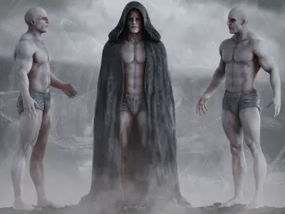 Engineer from Prometheus Low-poly 3D model