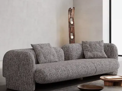 Mid Century interior scene 3D model