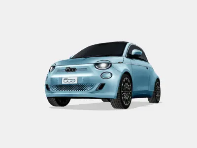 Fiat 500 Cabrio la Prima 2020 Low-poly 3D model