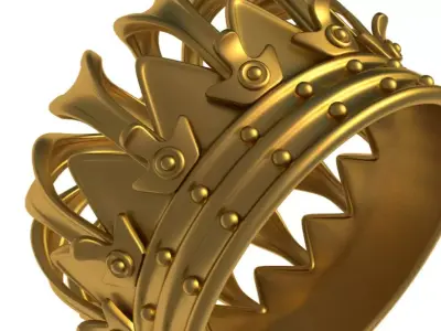 Gold Crown 3D model