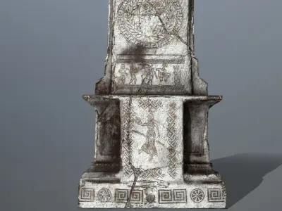 statue Low-poly 3D model shop