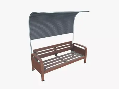 Bench Low-poly 3D model purchase