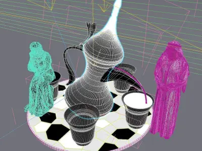 UAE National Day centerpiece Decoration 3D model