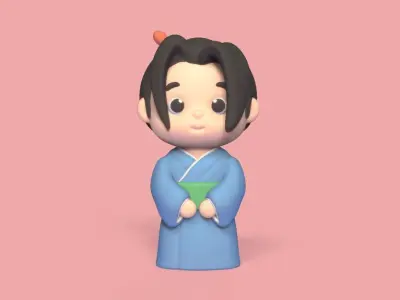 Kimono Girl 3D print model