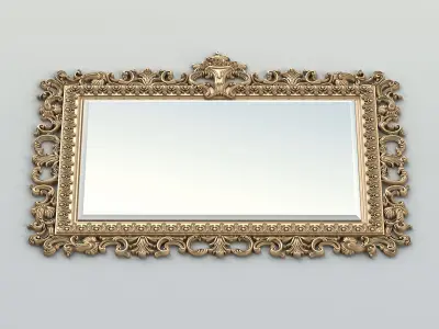 Rectangle mirror frame 018 3D model