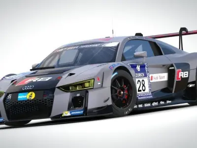 Audi R8 LMS 2016 2017 3D model