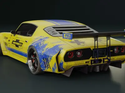 1970 Chevrolet Camaro Mid-Poly  3D model