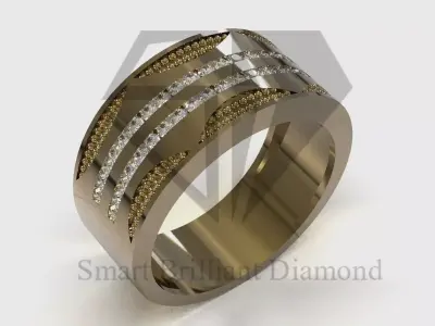 Ready to Make CAD ring File for Formal Design mr0334 3D print model