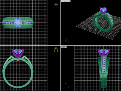 Solitaire Ring 01 Free 3D print model