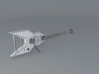 Michael Angelo 29 fret rocket guitar Free 3D model
