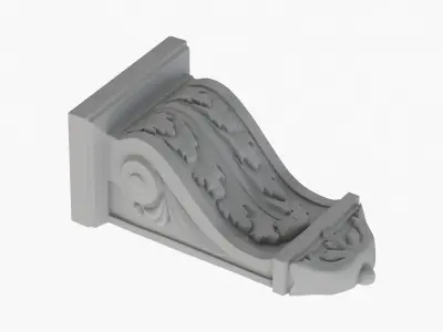 Scroll Corbel 39 3D model