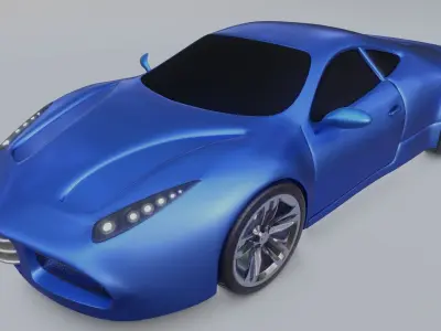 Racing Car 3D Model 3D model