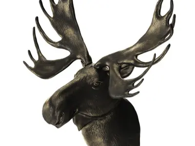 Elks head 3D model