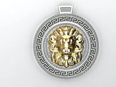Luxury Lion pendant 3D print model