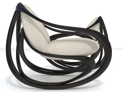 Rocking armchair Move-Dw-LFab 3D model