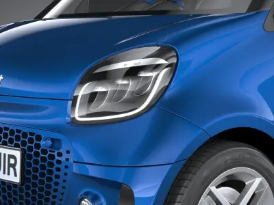 Smart EQ Fortwo Cabrio 2020 3D model
