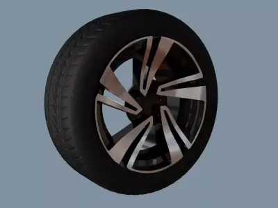 AS rims collection 5 - VW Nevada Low-poly 3D model