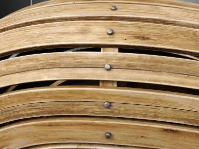 Bagel wood board decor n2 3D model