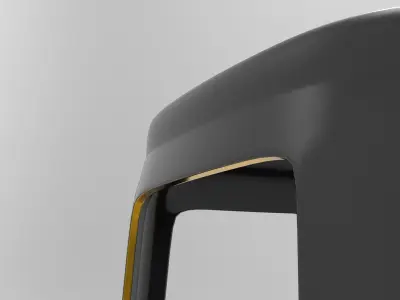 Piya Bar Stool Low-poly 3D model