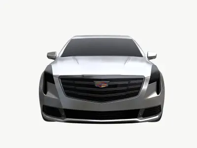 Cadillac Limusine Low-poly 3D model
