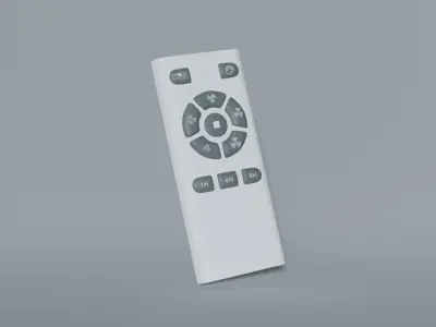 AC TV Remote Control RC Low-poly 3D model