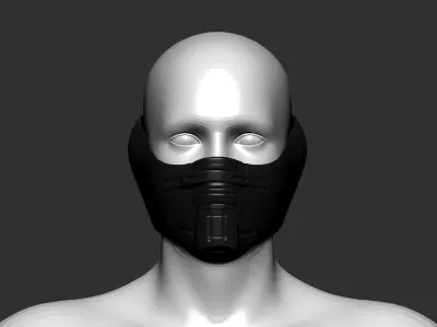 helmet high poly sculpt 3d printable ver 7 3D model 3D model