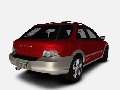 Subaru Impreza GGB Outback Sport AWD US-Spec 2004 Low-poly 3D model