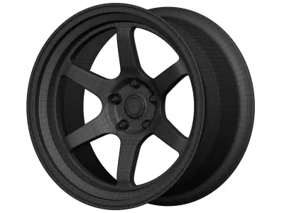Cosmis Racing XT 006R Aftermarket Wheel Low-poly 3D model