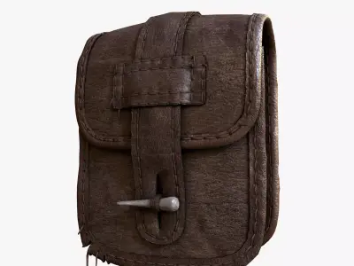 Ancient Bag Low-poly 3D model
