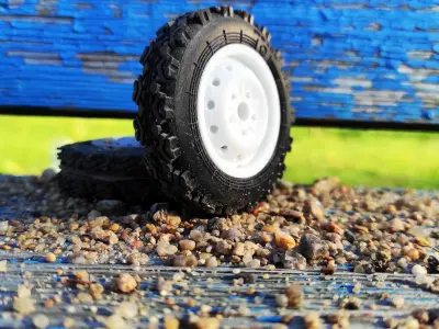 Mold rc Tire Niva off road vehicle How to make RC cars tire 3D print model