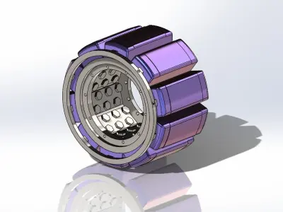 Train generator D19E Low-poly 3D model