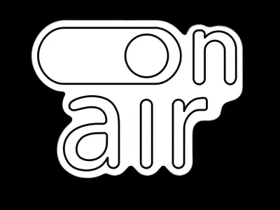 On Air Neon Sign 3D model