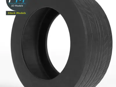 Generic Car Tire 3D model by francescomilanese
