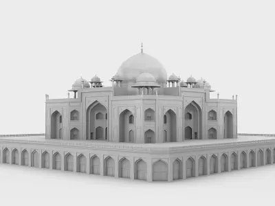 Humayun Tomb 3D model purchase