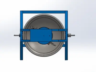 Planetary stir fry pan 3D print model