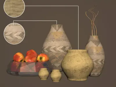 decorative set 3D model 4