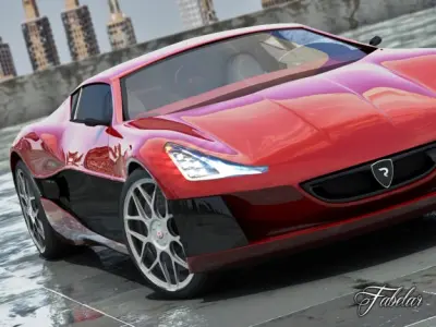Rimac Concept One 2 0 3D model