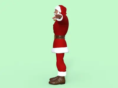 Cartoon Santa Claus 3D model