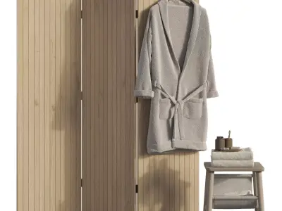 Bathroom Accessories Set 3D model