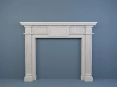 10 Fireplace mantel in Georgian Style 3D model