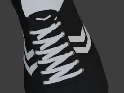 Skater sneakers 3D model