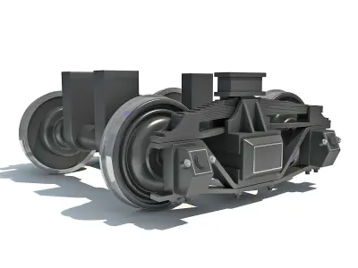 Train Wheels 3D model